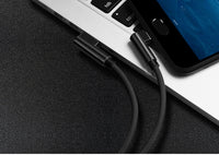 Double elbow cloth knitted fast charging data cable