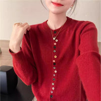 Slimming Soft Long-sleeved Shirt Knitted