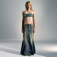 Women's Fashion Personality Denim Skirt