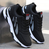 New Men's Casual Running Warm Shoes Leather Sneakers