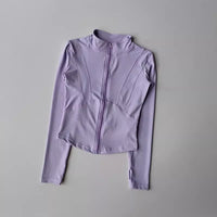 Stand Collar Jacket Thin Fitness Top Yoga Clothes Long Sleeve