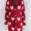 Fashion Love Mid-length Coat Sweater Women