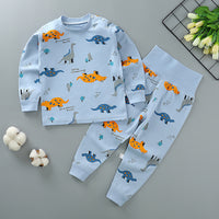Autumn and winter children's cotton high-waist belly-protecting autumn clothes long trousers