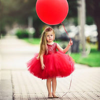 Girls sequined multi-layer mesh dress princess dress