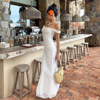 Strap High-waisted Figure-flattering Long Dress For Women