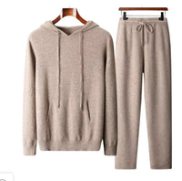 Men's Solid Color Loose Knitted Hooded Long Sleeve Base Sweater