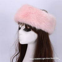 Elastic Faux Fur Fox Fur Headband For Women