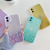 Gradient glitter phone case