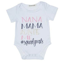 Newborn Baby Clothes Funny 1st Birthday Daddy Letter White Short Sleeve Baby Bodysuits Tiny Cotton Baby Clothes Onesie (China)