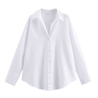 Loose-fitting Casual Long-sleeve Oxford Shirt