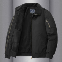 Warm And Loose Polo Collar Pure Cotton Workwear Jacket Casual Lambswool