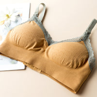Pregnant Women's Wireless Lace Plus Size Front Buckle Nursing Bra