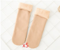 Plus velvet thick snow day warm floor socks autumn and winter in the tube home socks men socks couple socks