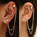 Long Tassel Chain Statement Fashion Earrings