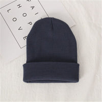 Knitted wool hat autumn and winter