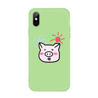Compatible with Apple , Candy color cartoon phone case
