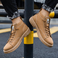 Men's British style casual high top Martin boots