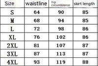 Plus Size Women's Denim Slit Sheath Skirt
