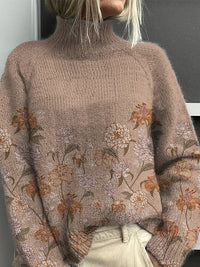 Women's Woolen Sweater Fashion High Collar Sweater