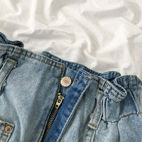 All-match elastic waist shorts