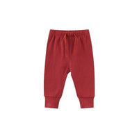0-1-2-year-old baby's solid color band mouth casual pants