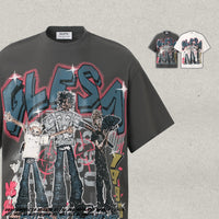 Street Dance Trendy All-Match Men's Pure Cotton Short-Sleeve