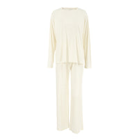 Pajama Two-piece Set With Long Pants Womens Loungewear