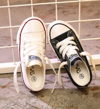 Canvas Shoes Non-slip Casual Shoes Student Parent-child Shoes New Baby Shoes White Shoes