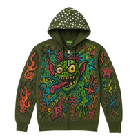 Fashion Casual Printed Polyester Sweater