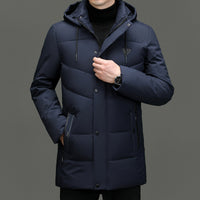 Down Cotton-padded Jacket Korean Casual Fall Winter Coat Men