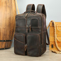 Outdoor Leather Large-Capacity Backpack