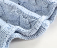 High Neck Thickened Hollow Crochet Loose Knitted Pullover Sweater