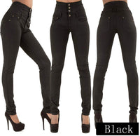 High waist fashion stretch denim pants
