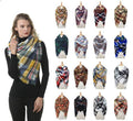 Colorful imitation cashmere check square
