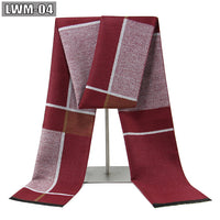 Men's Scarf European And American Cashmere Autumn And Winter Business Plaid