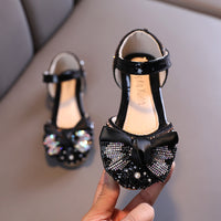 Casual Colorful Diamond Bowknot Children's Dance Shoes