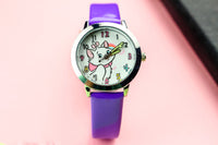 Cute cat luminous pointer strap watch