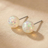 Colorful, Crystal-clear Egg-shaped Loose Gemstone Semi-transparent Flat-back Earrings