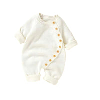 Babies' Knit Jumpsuit Male And Female Baby Sweater