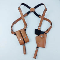 Model Tactical Chest Bag Pistol Bag Hidden Underarm Outdoor Cowhide Holster Rock Quick Pull Holster
