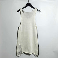 Round Neck Knitted Printing And Dyeing Cotton Vest