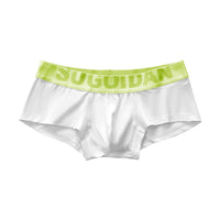 Men's Fashion Low Waist Panties U Convex Pure Cotton Boxer Brief Slim Sports Breathable Boxers