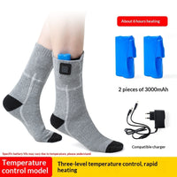 Winter Thermal-Regulating Chargeable Three-Speed Temperature-Controlled Heated Socks