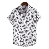 Spring And Summer Men's Beach Hawaii Short Sleeve Printed Shirt