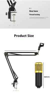 BM800 Capacitor Microphone Set Cantilever Bracket Mobile Phone Recording