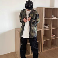 Autumn Loose Shirt Style Jacket Long-sleeved Men's And Women's Tops