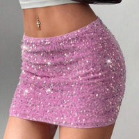 Women's Casual Versatile Sequins Fashionable Beaded Sheath Skirt