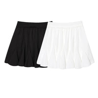 Patchwork Irregular Pleated Skirt