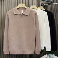 Trendy Brand Pu Shuai Men's Autumn And Winter High-grade Half Zipper Sweater