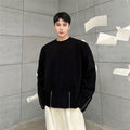 Men's Long Sleeved Round Neck Pullover Top Bottoming Shirt